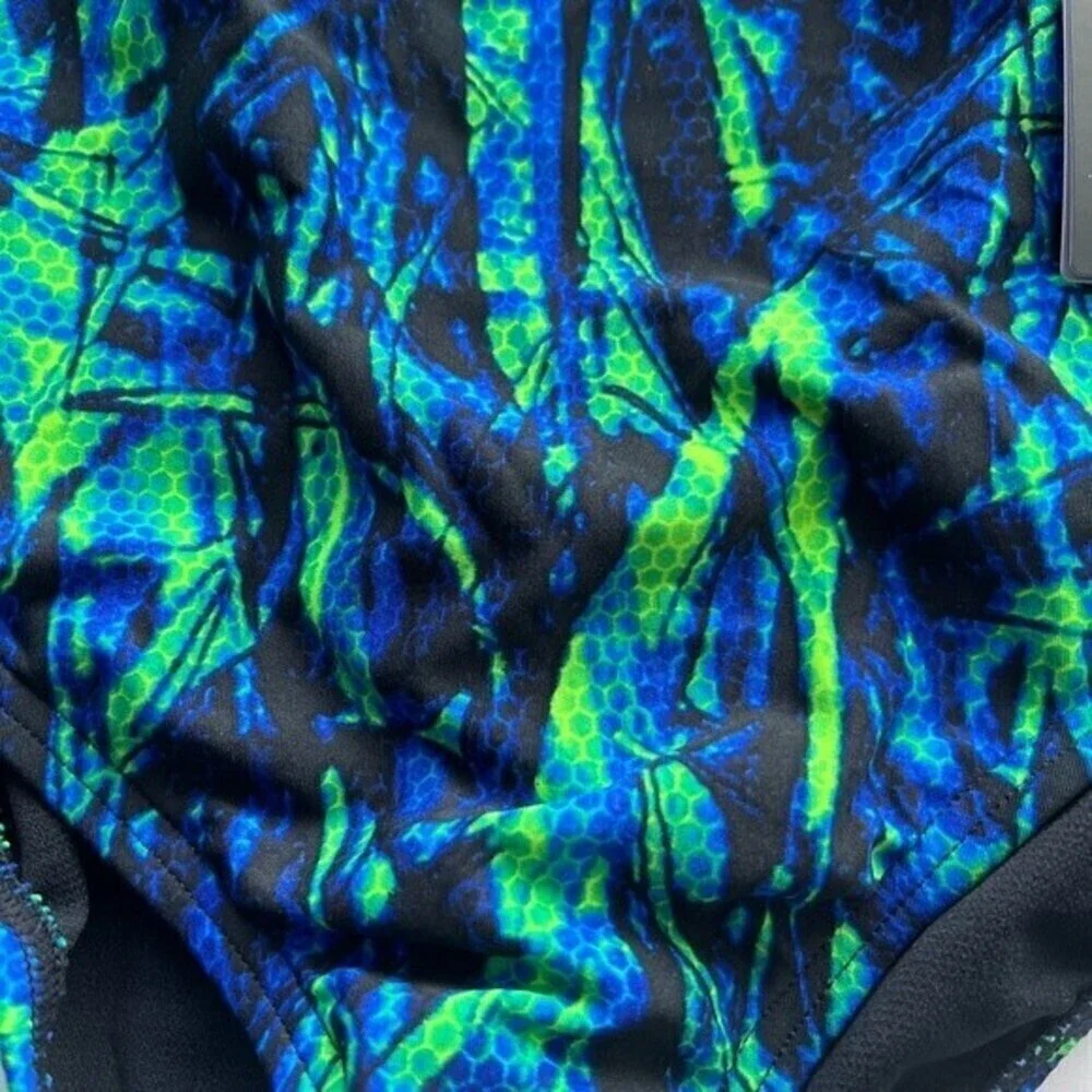 TYR SAGANO Girls DIAMONDFIT blue/green 487 size 26